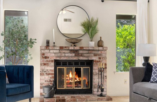 Pleasant Grove House | Delightful Home w/ Fireplace, Patio, Fire Pit