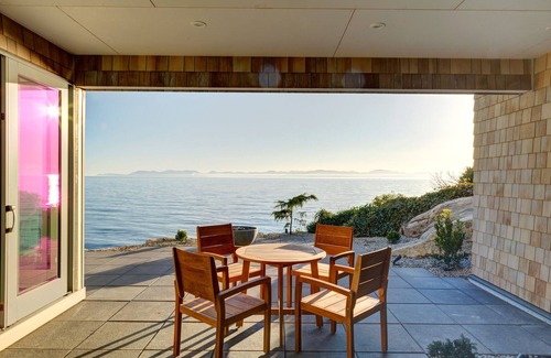 Selma Park House | Designer's Luxury Sechelt Beach House-spectacular oceanfront, hot tub, fire bowl