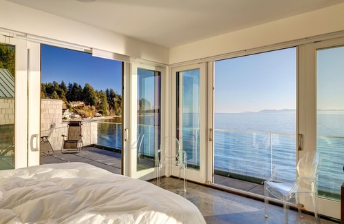 Selma Park House | Designer's Luxury Sechelt Beach House-spectacular oceanfront, hot tub, fire bowl