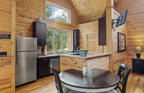 Cleveland Cabin | Destiny-Luxury w 2 Person 6 ft Indoor Warm Air Jacuzzi Spa