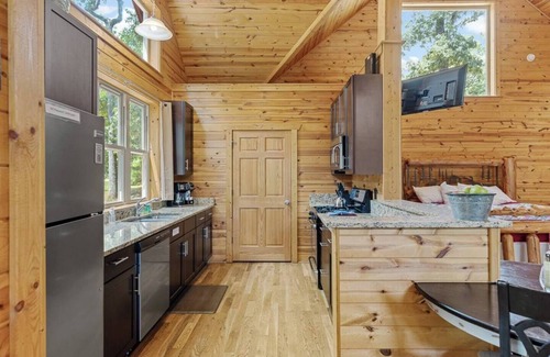 Cleveland Cabin | Destiny-Luxury w 2 Person 6 ft Indoor Warm Air Jacuzzi Spa
