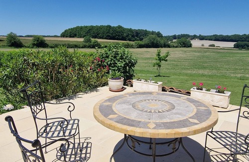 Passirac House | Detached spacious converted barn: heated pool, perfect for families, sleeps 13.