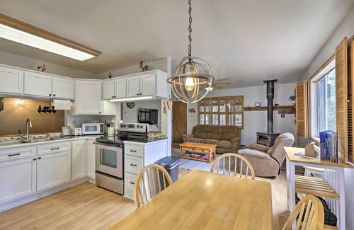 Strawberry Cabin | Direct Trail Access & Deck: Bright Pine Cabin!