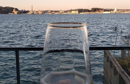 West Hills House | Directly on the water overlooking the US Navy fleet. Private boat launch.