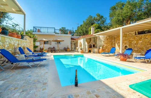Koutsi Villa | Divista: Mesmerizing Sea View, Private Pool, Exquisite Stonework