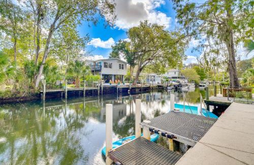 Weeki Wachee Gardens House | Dock and Game Room Canal-Front Spring Hill Home