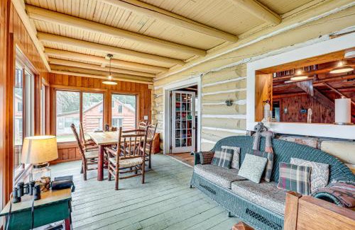 Mercer House | Dock, Fire Pit Historic Lakefront Cabin in Mercer