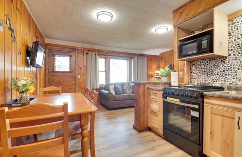 Conover Cabin | Dock + Views: Wooded Cabin on South Twin Lake
