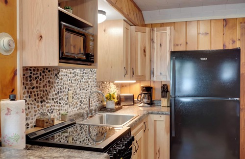 Conover Cabin | Dock + Views: Wooded Cabin on South Twin Lake