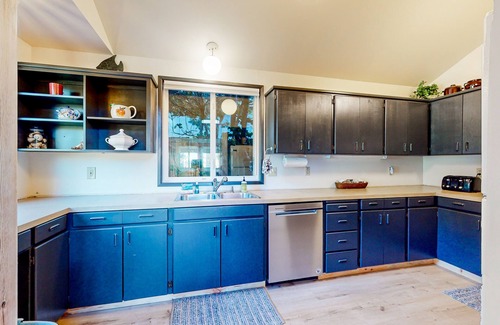 Cape Meares House | Dog-Friendly Coastal Retreat w/Water Views, Deck, Private Hot Tub & WiFi