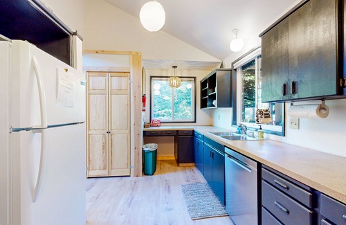 Cape Meares House | Dog-Friendly Coastal Retreat w/Water Views, Deck, Private Hot Tub & WiFi