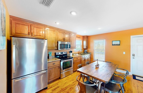 Port St. Joe House | Dog-friendly home blocks from the beach with patio, balcony, & outdoor shower