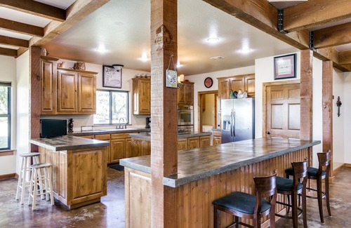 Lake Whitney House | Dog-friendly home with Lake Whitney views, fireplace, deck & AC - near boat ramp