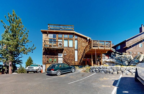 Tahoe Village Condo | Dog-friendly nature escape with generous balcony, fireplace, & views, sleeps 6