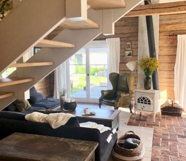 Szemud House | Dom z Bieszczad na Kaszubach - całoroczny dom z balią ogrodową