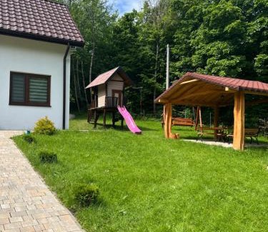 Grybow Ski Chalet | Domek w lesie Sauna i Gorąca balia Wellness&Spa
