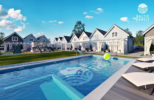 Mielno Resort | Domki BALTIC FAMILY basen kidsclub rowery