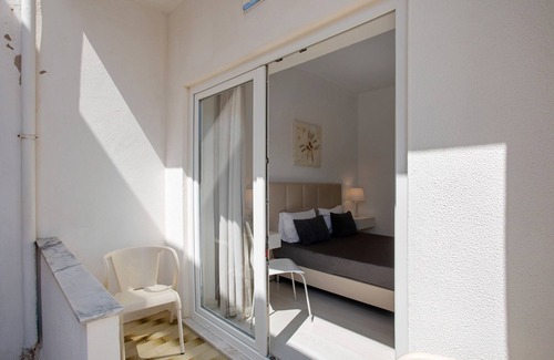 Ribamar Apartment | Double Room 12 with Balcony and Wi-Fi