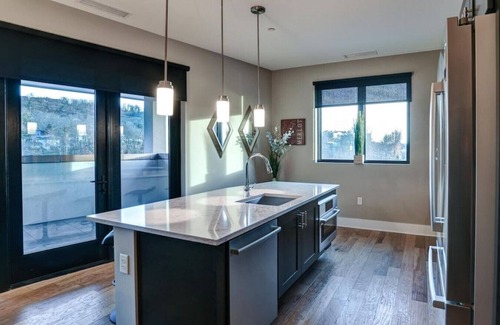 East End - Valley Street Condo | Downtown Asheville Large Enclosed Balcony