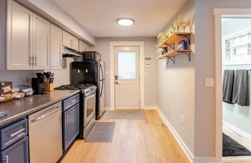 Columbus House | Downtown Hideaway in Cute Village Home. Off Street Parking + Washer & Dryer.