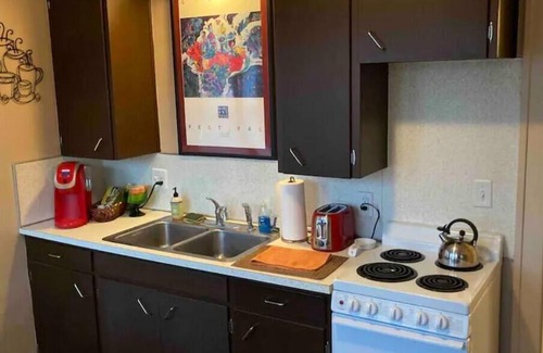 Vine Apartment | Downtown Kalamazoo Efficiency Apt. Over 1,000 5-star reviews. Host since 2015.