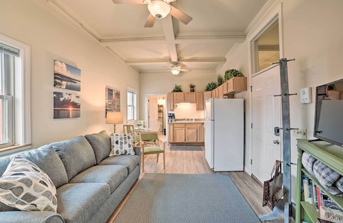 Alpena Apartment | Downtown Loft Apartment, Steps to Riverfront!
