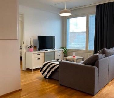Turku Apartment | Downtown minimalist apartment with balcony 59m2