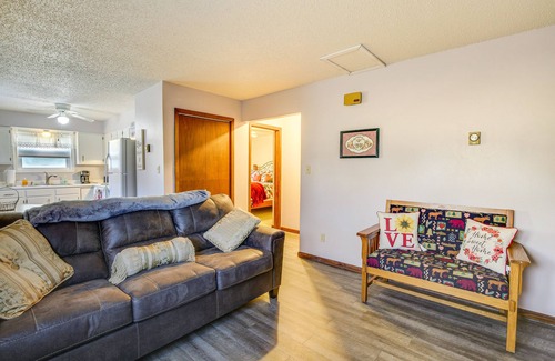 Pierre Apartment | Downtown Pierre Apartment ~ 1/2 Mi to River!