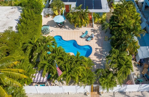 Marathon House | Dragonfly Lite – A tropical oasis with your own heated saltwater pool to enjoy!