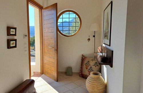 Keratokambos House | Dreamlike view of landscape and sea - holiday home Keratokampos, Crete