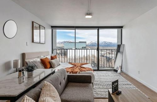 Downtown Salt Lake City Apartment | DT Studio Gym Pool Table 8th Floor Parking