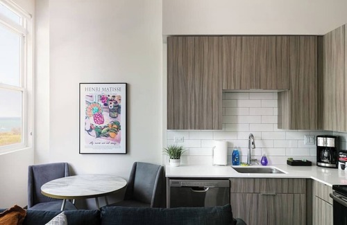 South Loop Apartment | DTown Mich Ave #10 | gym+rooftop w park view