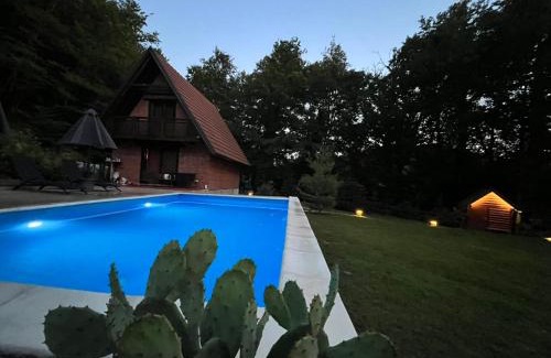 Laktasi House | Dunja Cabin - Forest House with Pool