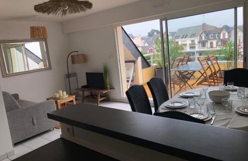 Quiberon Apartment | duplex vue mer grande plage,coeur cente ville