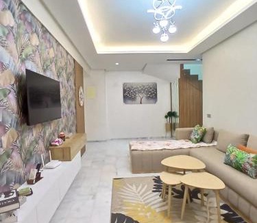 Ain Harrouda Apartment | Duplex Vue Piscine et Jardin Océan Park à Zenata City Eco