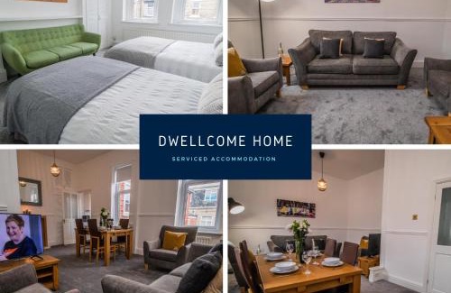 South Shields Apartment | Dwellcome Home Ltd 2 DOUBLE Bedroom 3 Bed Apt, Fast WIFI, Free Street Parking, Ideal for Long Term Contractor, etc Stays, Regular Housekeeping Option, 10 min Walk from Beach and Metro 15-20 min Drive to Nissan & Newcastle - See our Site for Assurance
