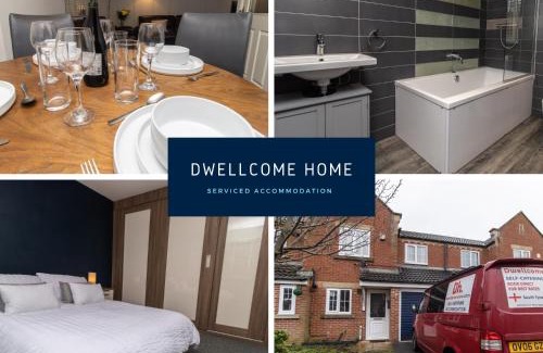 Boldon Colliery House | Dwellcome Home Ltd 3 Double Bedroom House, Private Estate, Driveway Parking, Fast WIFI, Ideal for Long Term Contractor, etc Stays, 3 miles 7 mins drive to Nissan, 15 mins to Sunderland Newcastle, Regular Housekeeping Options - See Our Site for Assurance