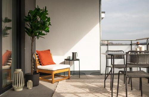 Bad Hersfeld Apartment | DWELLSTAY - Modernes Apartment I 55qm I 2 Zimmer I Küche I Bad I Terrasse I TV I WLAN