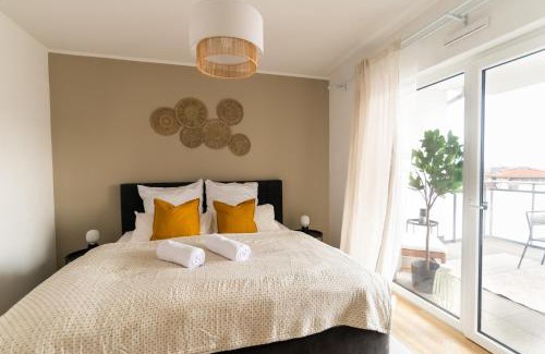 Bad Hersfeld Apartment | DWELLSTAY - Modernes Apartment I 55qm I 2 Zimmer I Küche I Bad I Terrasse I TV I WLAN