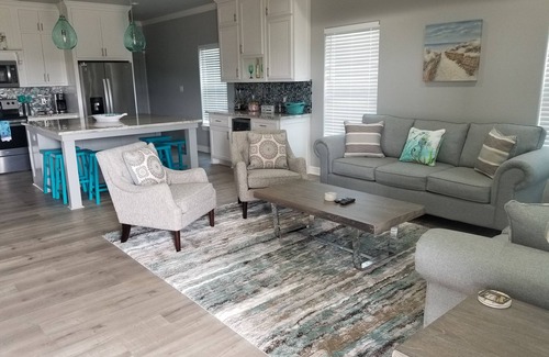 Crystal Beach House | Easy stroll to the beach from this beautiful new construction with Ocean view.