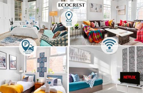 Nottingham Apartment | EcoCrest-Superior 2 Bedroom - Free Parking - Sleeps 5 guests