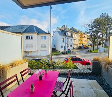Cessange Apartment | Elegant 1BR stay with terrace