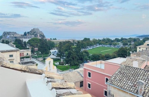 Old Town Apartment | Elegant 3-Story w/veranda penthouse in the heart of Corfu's enchanting Old Town