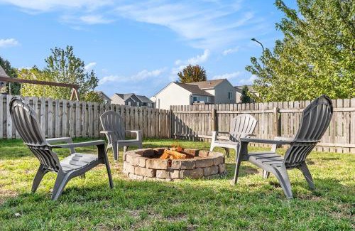 Millard House | Elegant Escape-Fenced Yard BBQ & Cozy Fire Pit