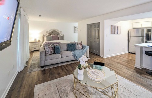 Huntsville Apartment | Elegant Oasis Studio Retreat Central Safe Location WiFi, AC,