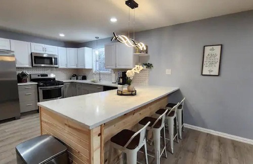 Denison House | Elegant & Spacious Home with large fence in back yard with garage.