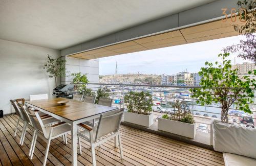 Ta' Xbiex Apartment | Elegant, spacious LUX home with Mesmerising Views by 360 Estates