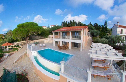 Antipata Villa | Elegant & Stylish Villa with Self-Contained Studio, A/C, Private Pool & Sea View - 4km to Fiscardo!