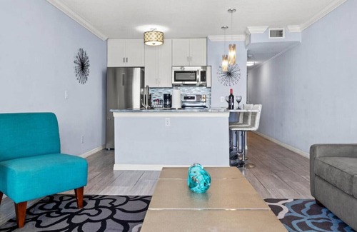 Rocky Point Apartment | Elegant Waterfront Condo with Pool and Private Balcony