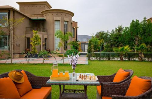 Jamwa Ramgarh Villa | ELIVAAS Noahs Ark 3 BHK Villa with Pvt Pool, Garden & Gazebo